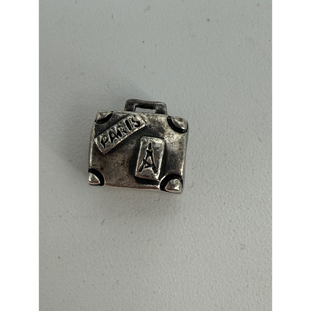 Retired Pandora Sterling Silver Suitcase Travel Charm Model 790362